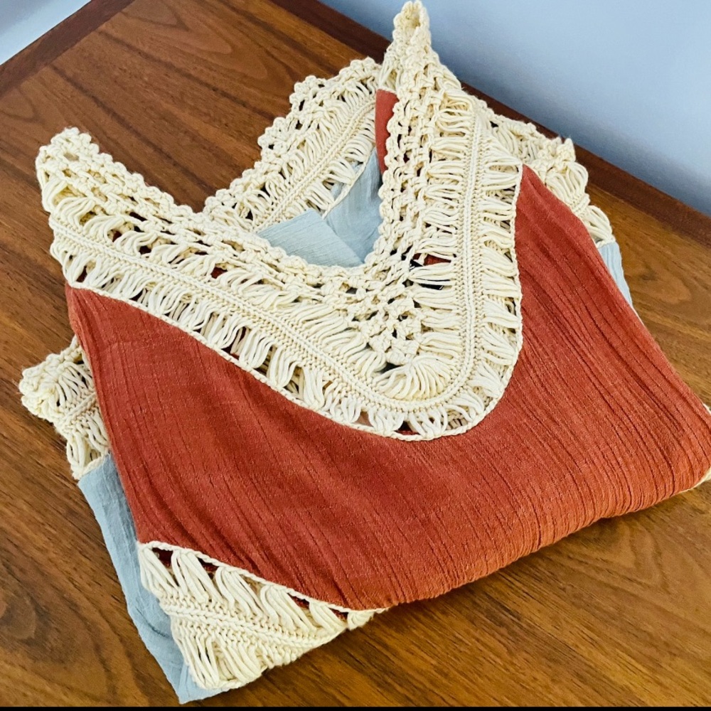 Melody boho style crochet womens top